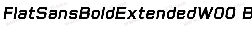 FlatSansBoldExtendedW00 BdEx字体转换
